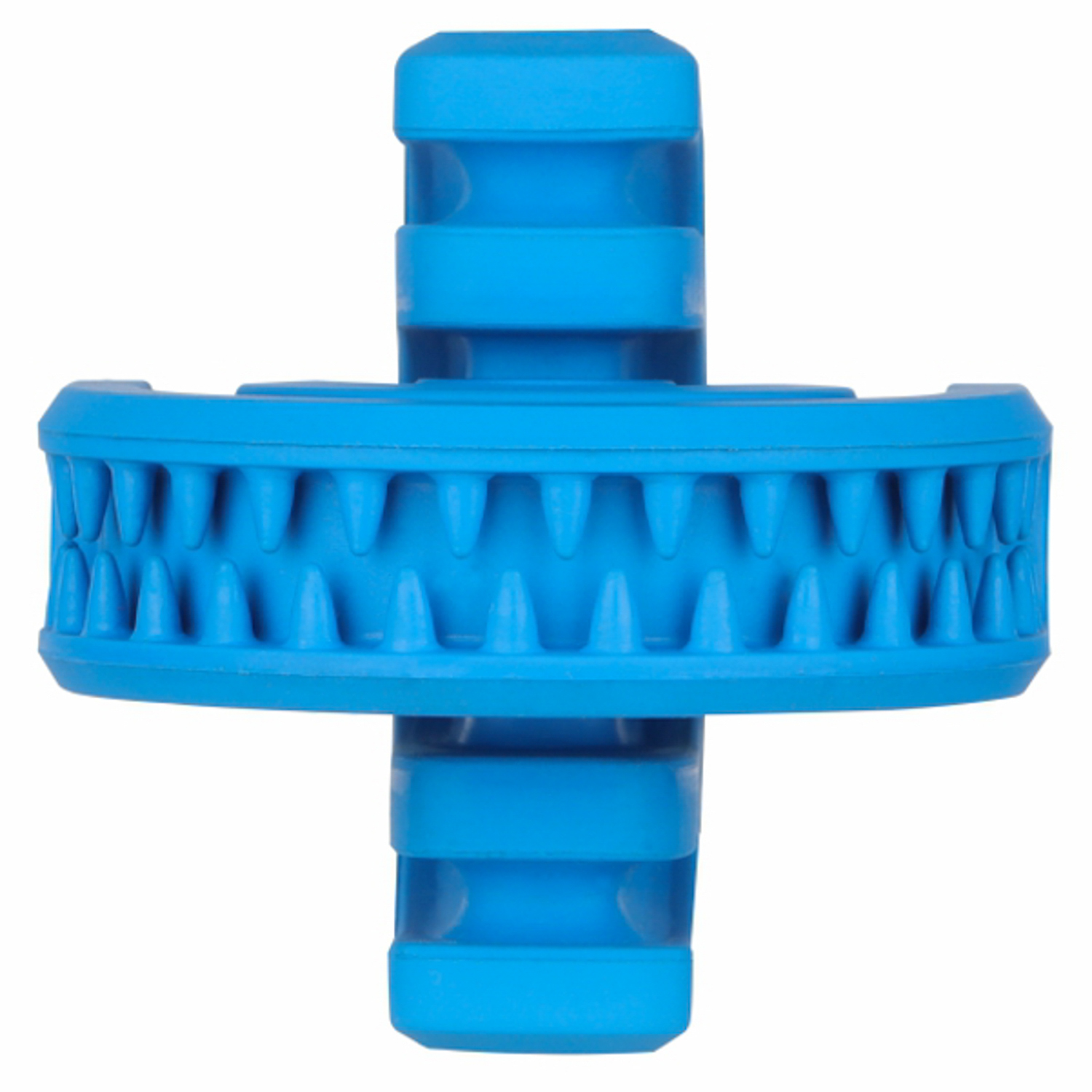 Игрушка для собак  Mr.Kranch Головоломка дентальная с ароматом курицы 8*8.5см Синяя - фото 6