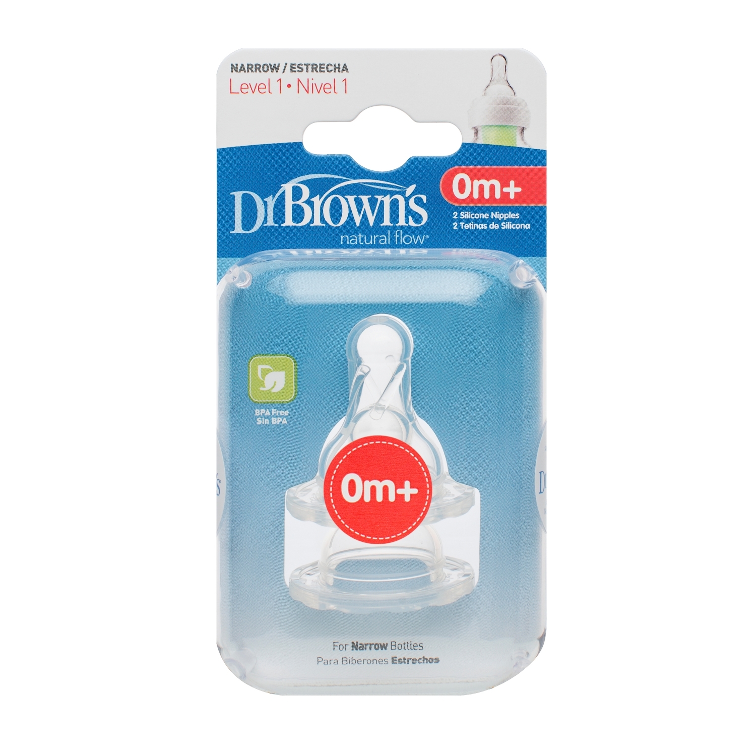Соска Dr Browns Anti-Colic силикон (медленный поток) 2 шт. - фото 3