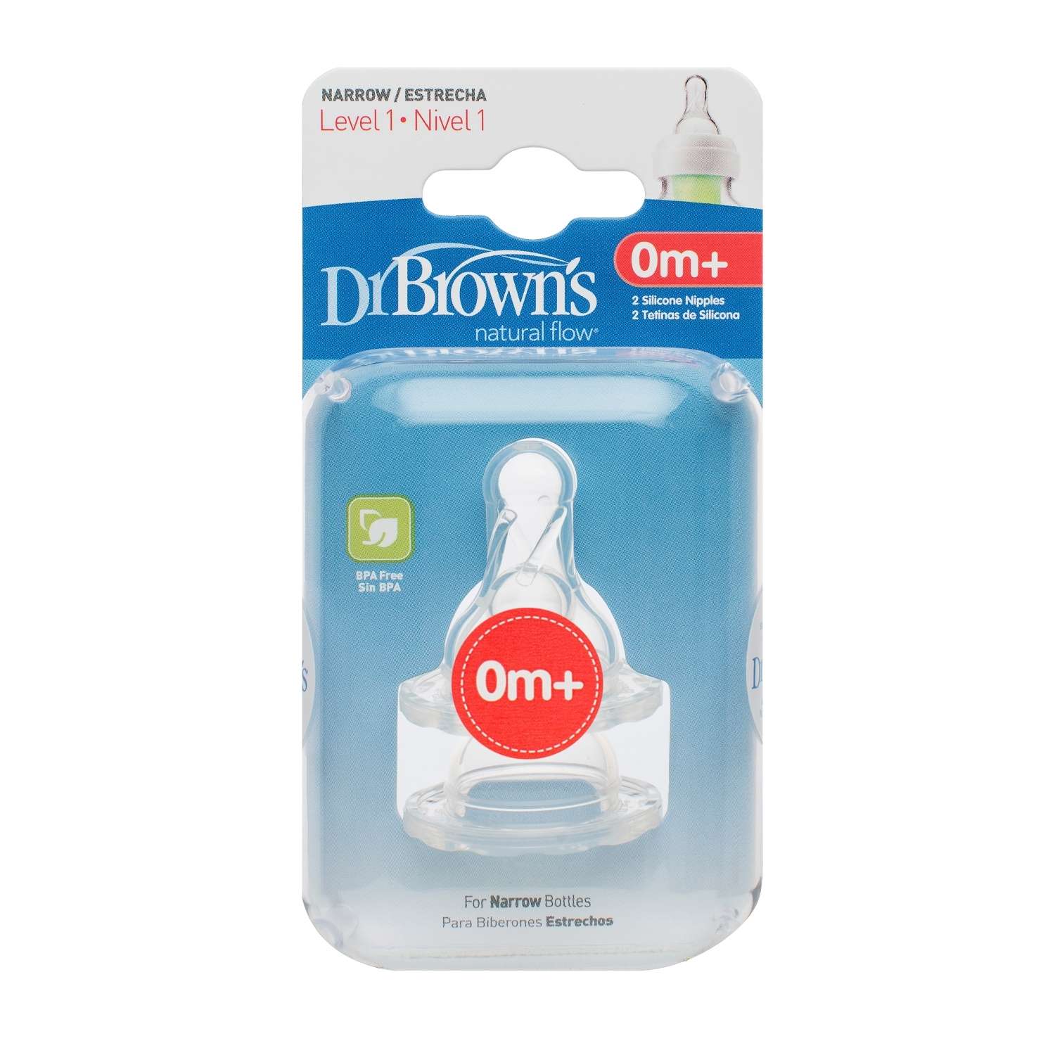 Соска Dr Browns Anti-Colic силикон (медленный поток) 2 шт. - фото 3