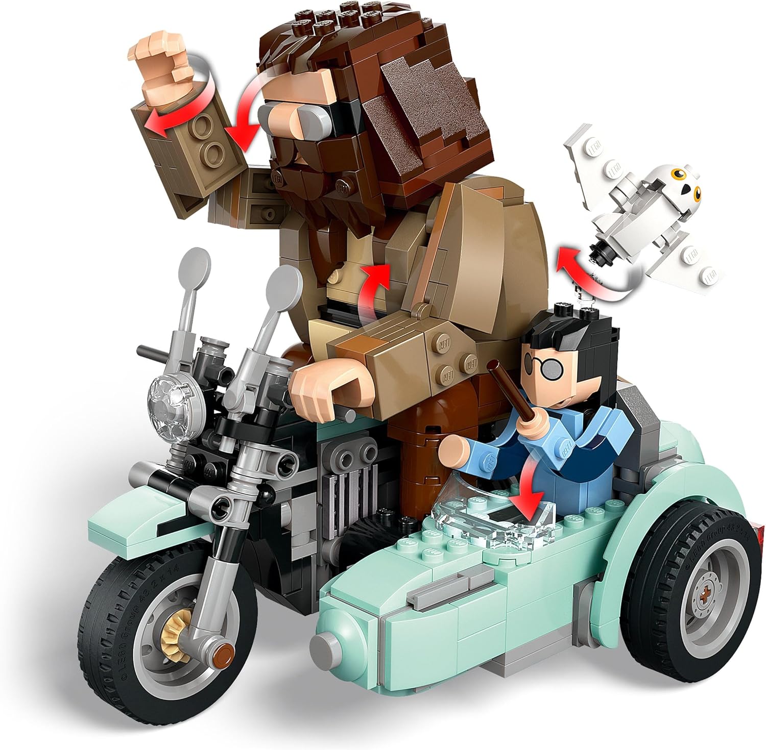 Конструктор LEGO Harry Potter Путешествие Хагрида и Гарри блочный - фото 3