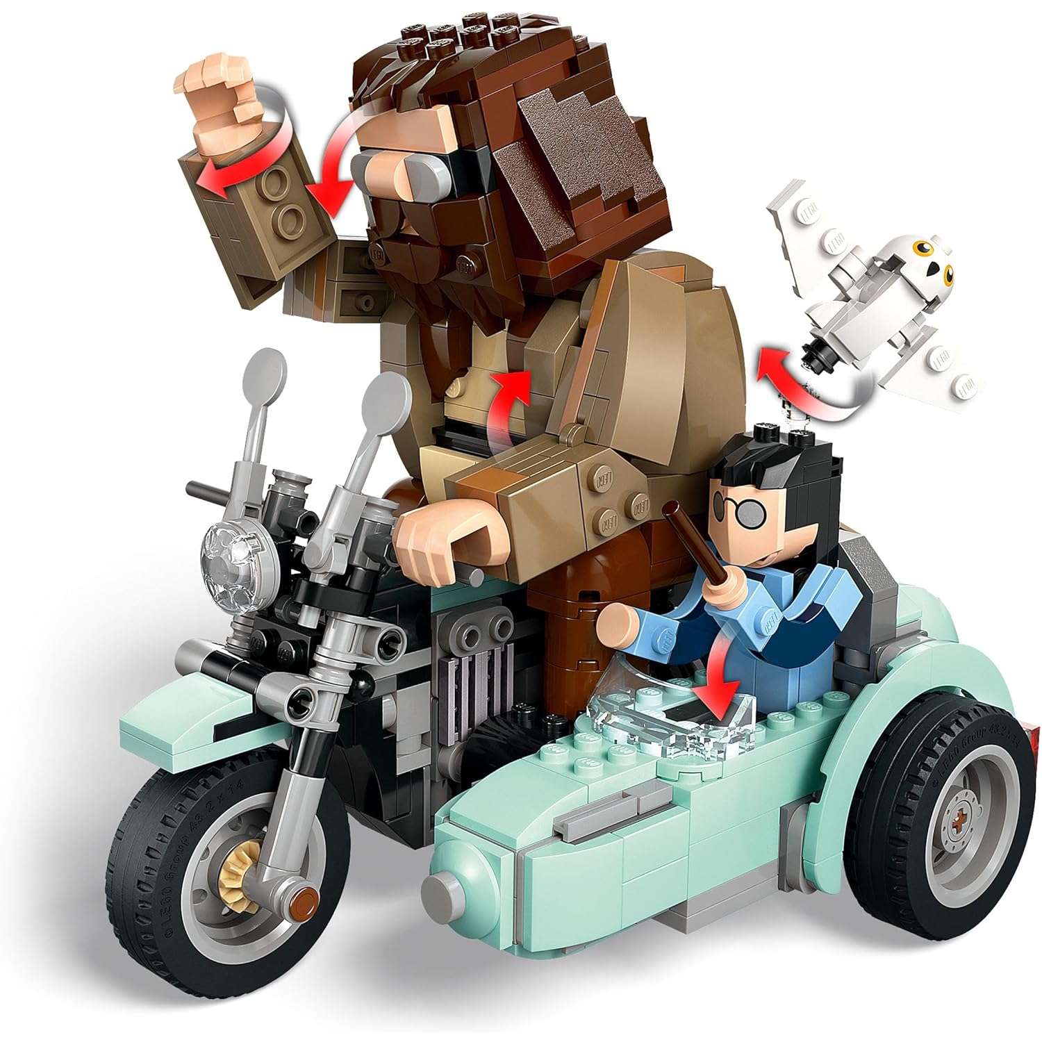 Конструктор LEGO Harry Potter Путешествие Хагрида и Гарри блочный - фото 3