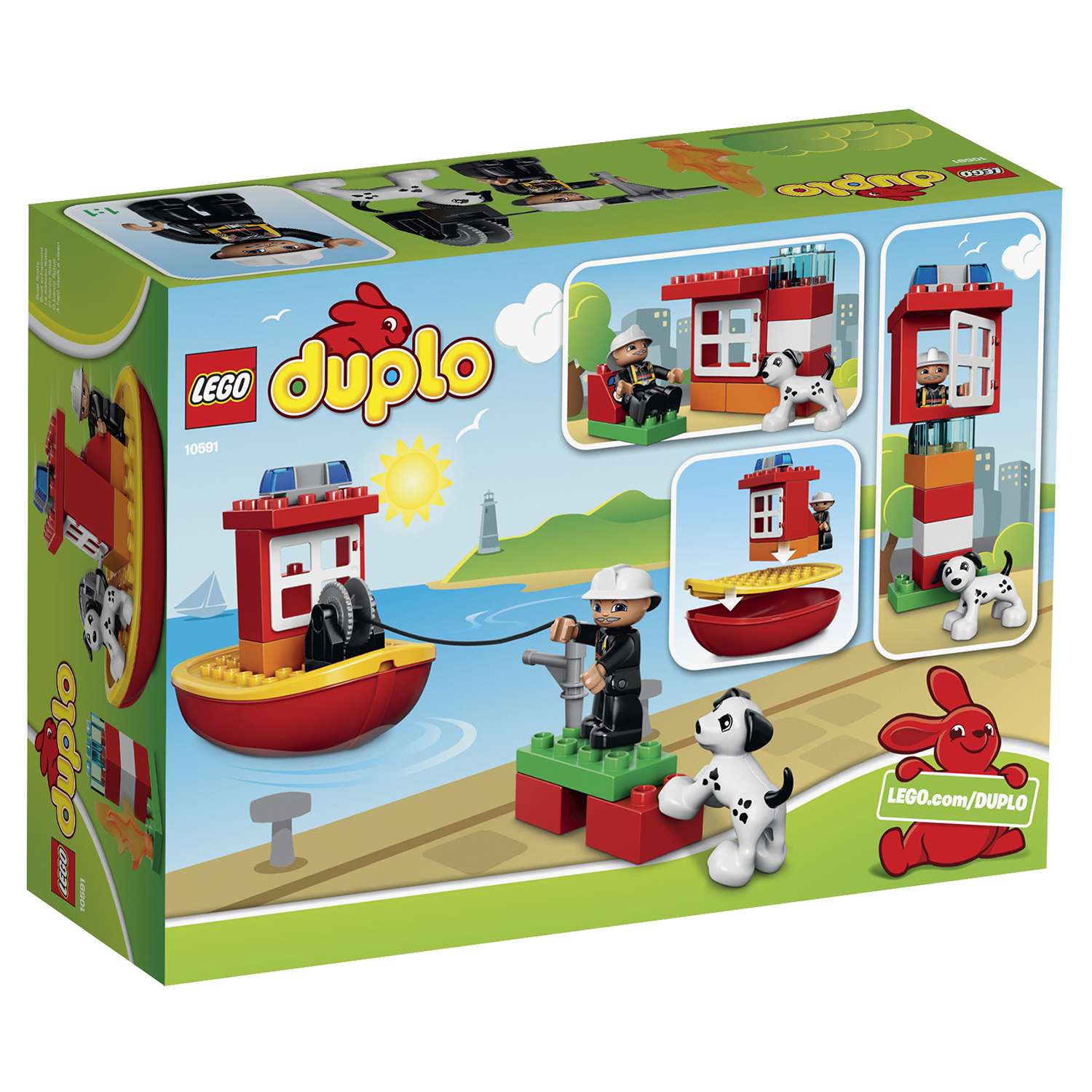 Конструктор LEGO DUPLO Пожарный катер блочный - фото 3