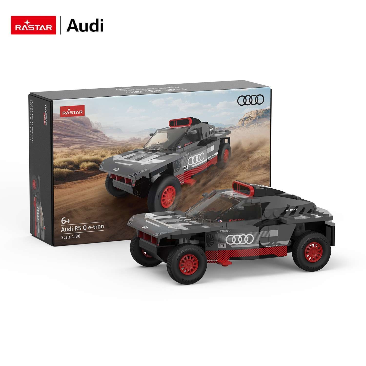 Конструктор Rastar Audi RS Q e-tron блочный - фото 12