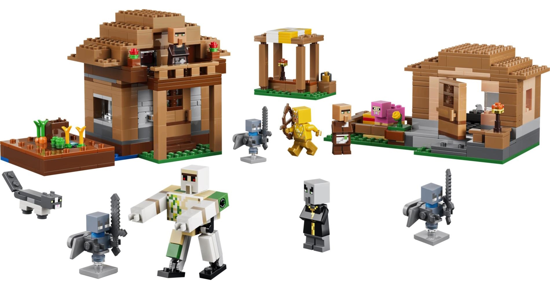 Конструктор LEGO Minecraft Атака деревни заклинателем 607 дет. - фото 1