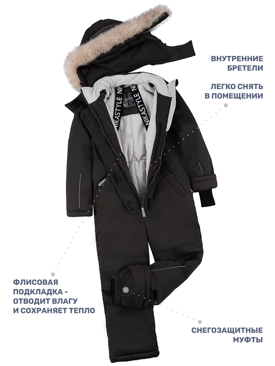 Комбинезон NIKASTYLE 8з5225 черный - фото 6