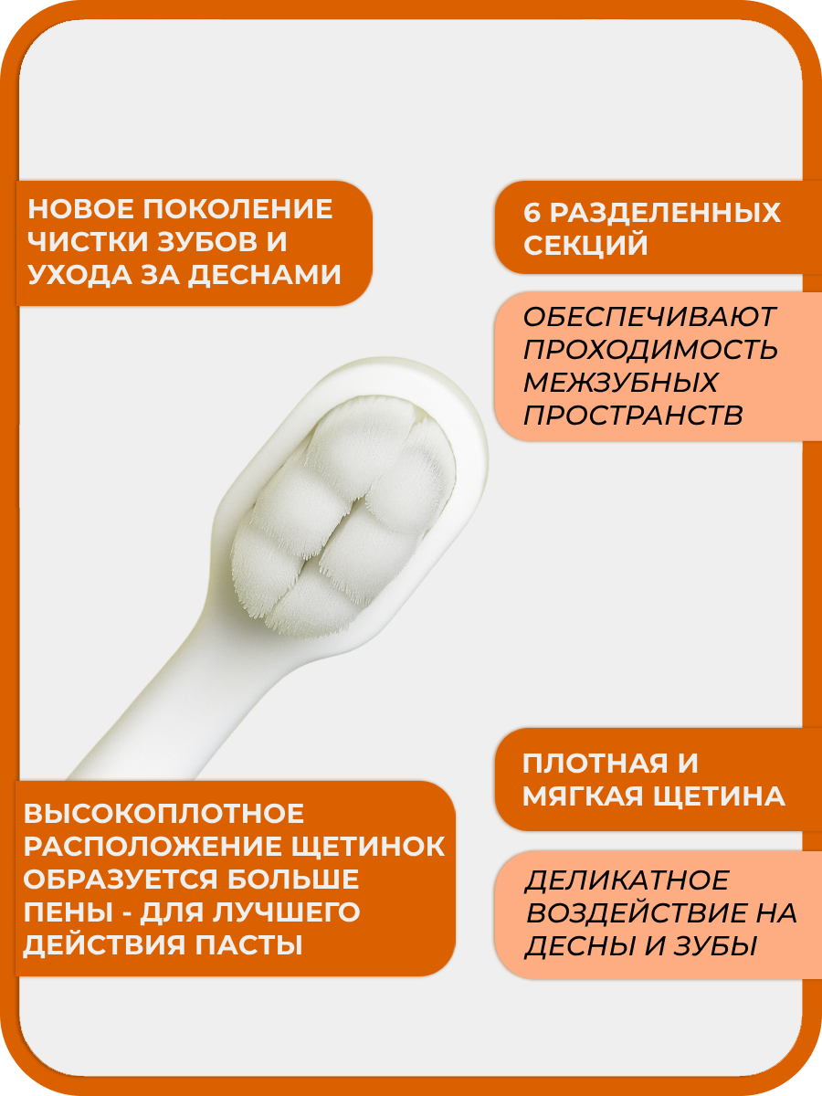 Зубная щетка классическая Чистый Зуб от 2 лет 1 шт. - фото 3