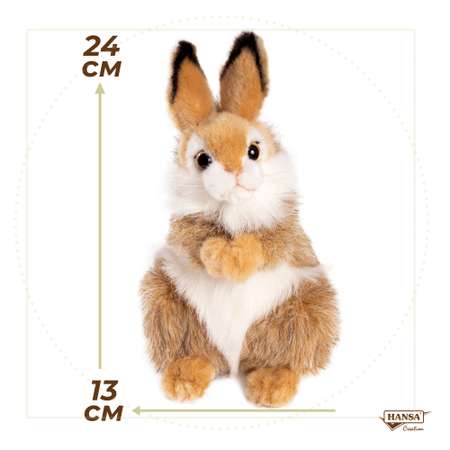 Игрушка мягкая HANSA зайчик 24 см