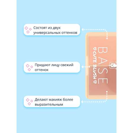 Румяна ISCREAM компактные (berry) тон 01-02