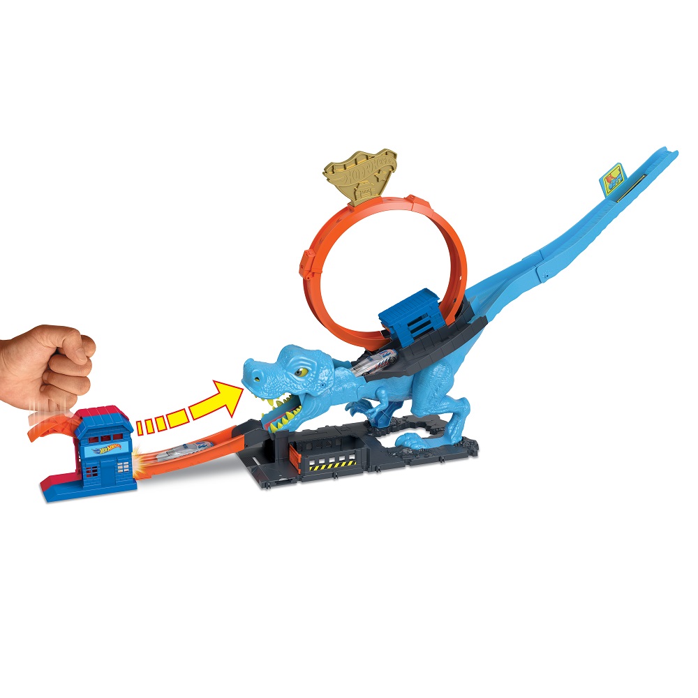 Трек Hot Wheels City T-Rex Attack HKX42 - фото 3