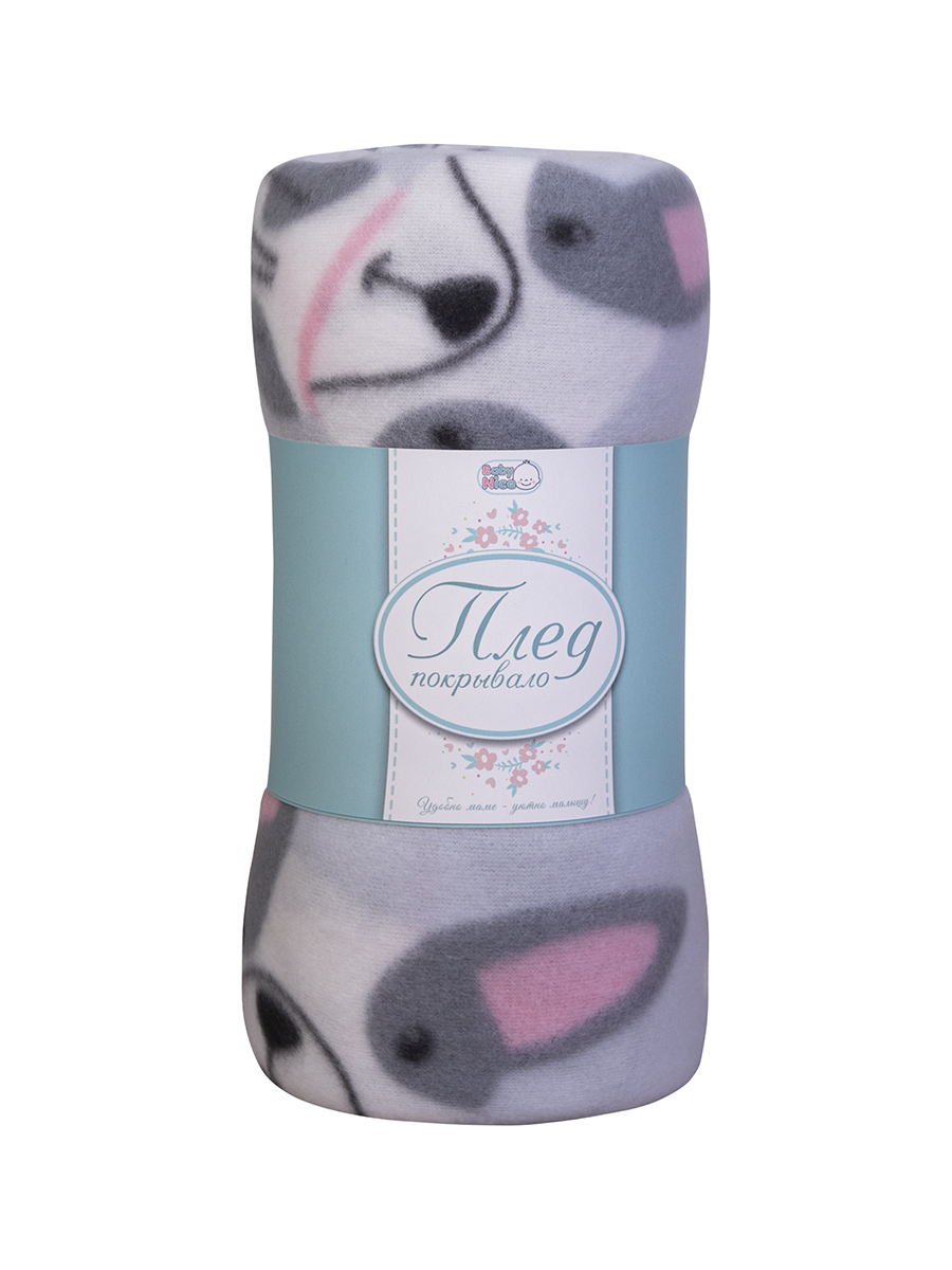 Плед Baby Nice Мопсики 100 x 140 см флис - фото 3