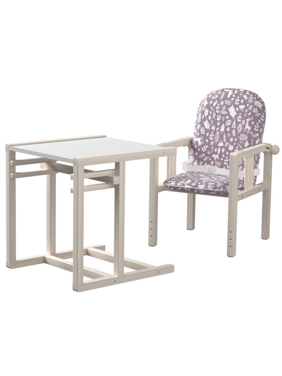 Стульчик для кормления Little Snail розовый - фото 3