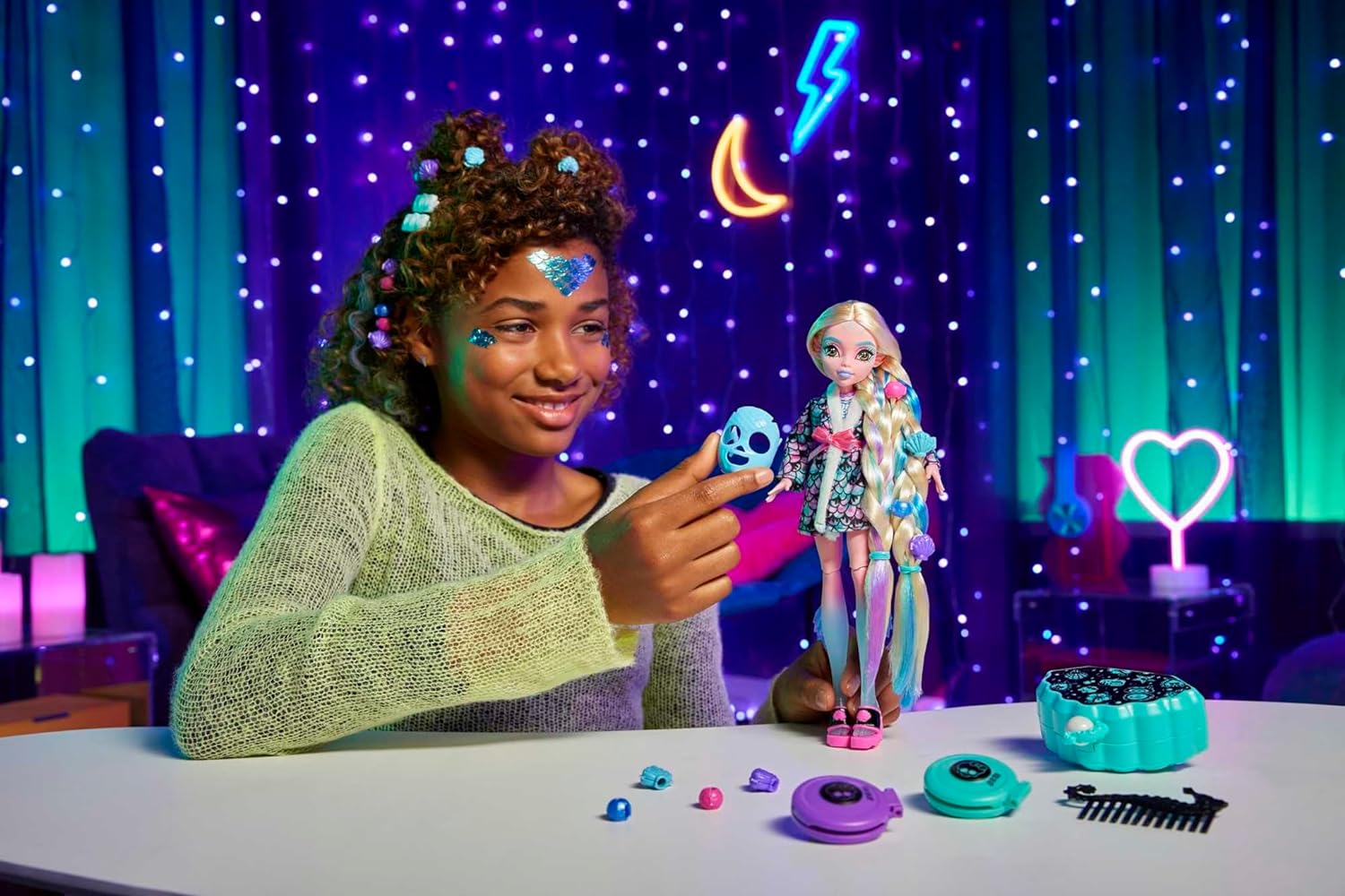 Кукла модельная Monster High День SPA с Лагуной Блу HKY69 - фото 5