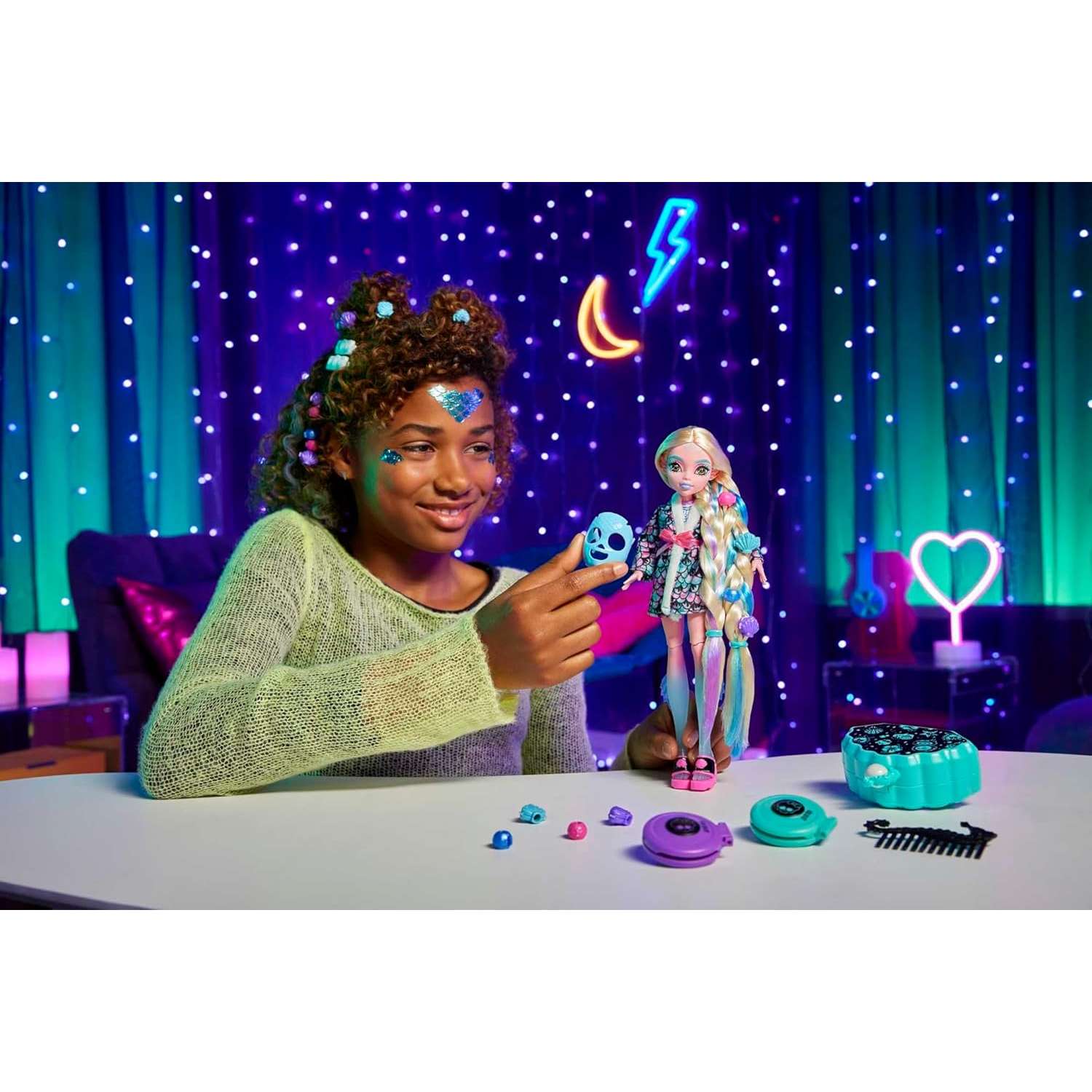 Кукла модельная Monster High День SPA с Лагуной Блу HKY69 - фото 5