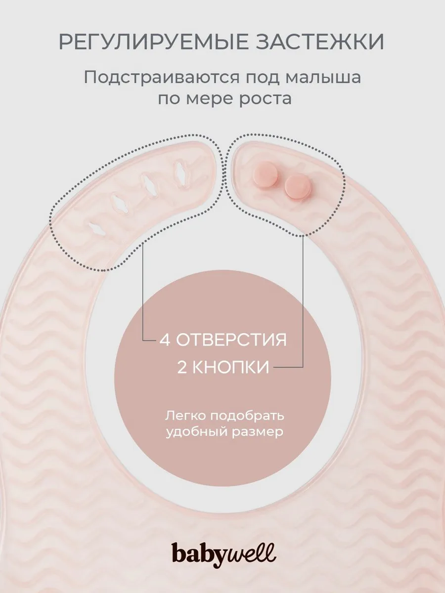Нагрудник BabyWell силикон - фото 5
