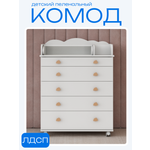 Комод пеленальный Incanto с матрасиком Облако (белый)