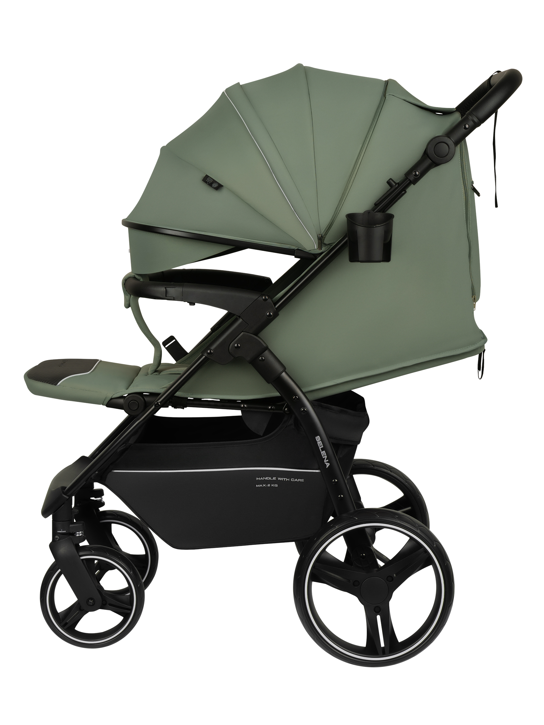 Коляска прогулочная JOVOLA SELENA 2026 всесезонная зеленый - фото 7
