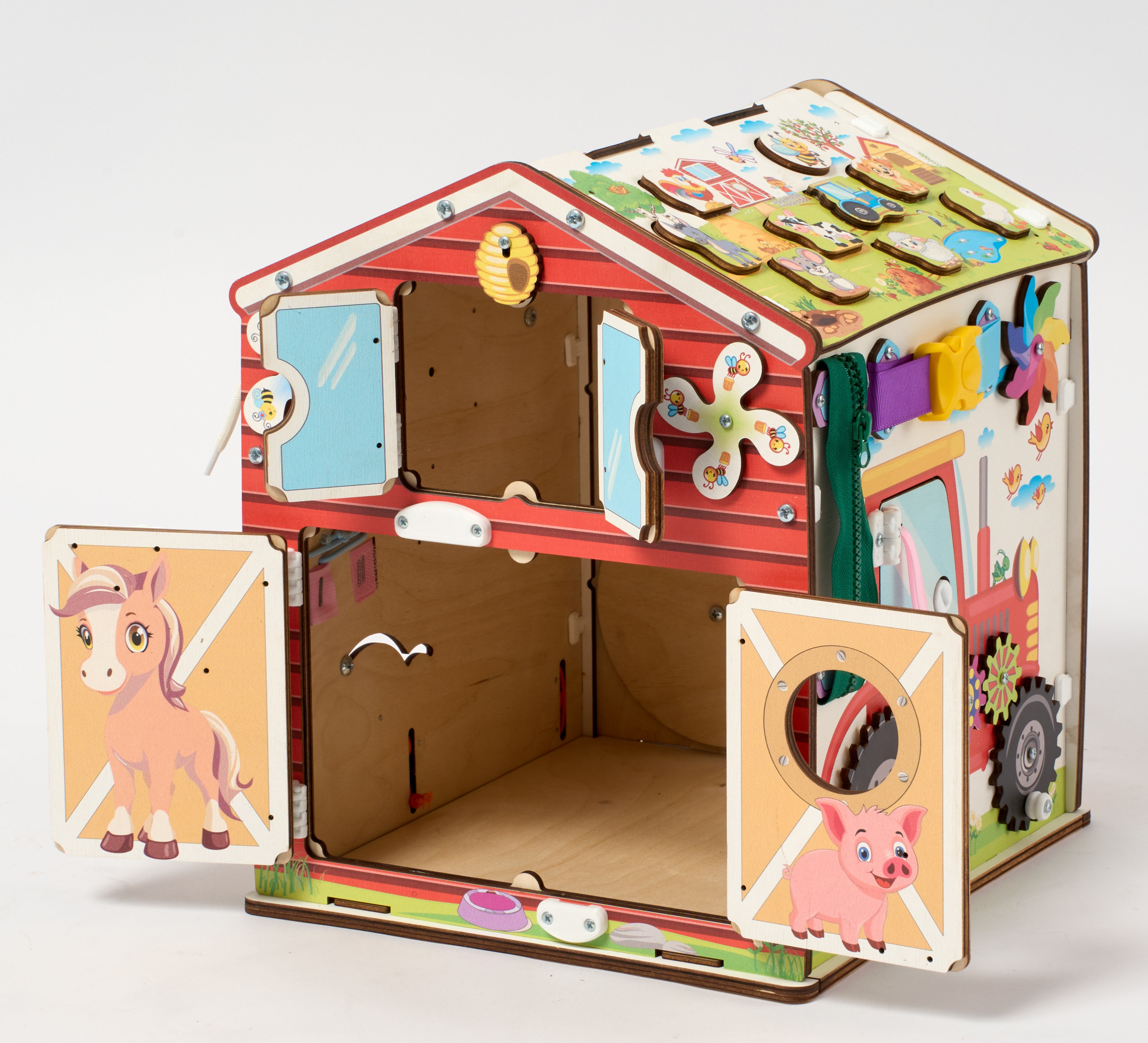 Игрушка MyKiddyQuest бизиборд Ферма - фото 8