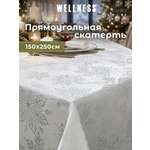 Скатерть Wellness Снежана сатен 150 x 250 см