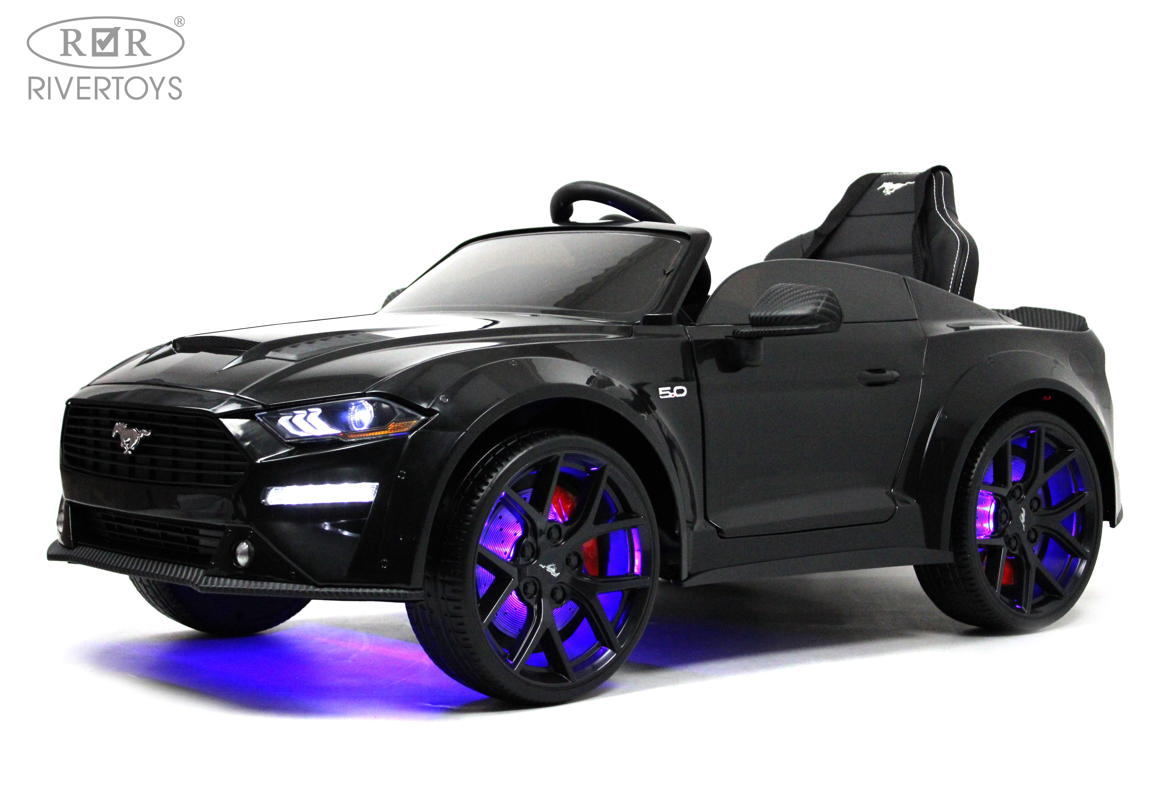 Электромобиль RIVERTOYS A222MP-BLACK С пультом ДУ - фото 22