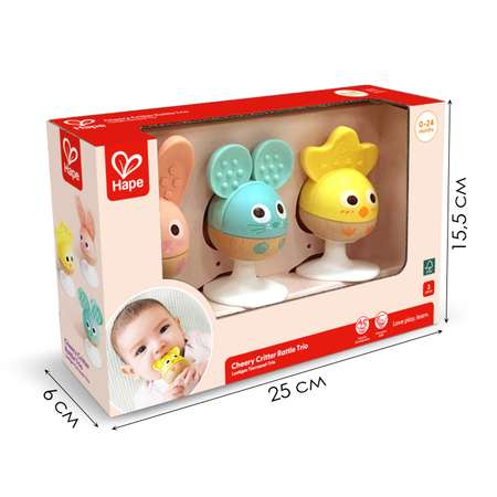 Игрушка Hape погремушка Весёлое трио