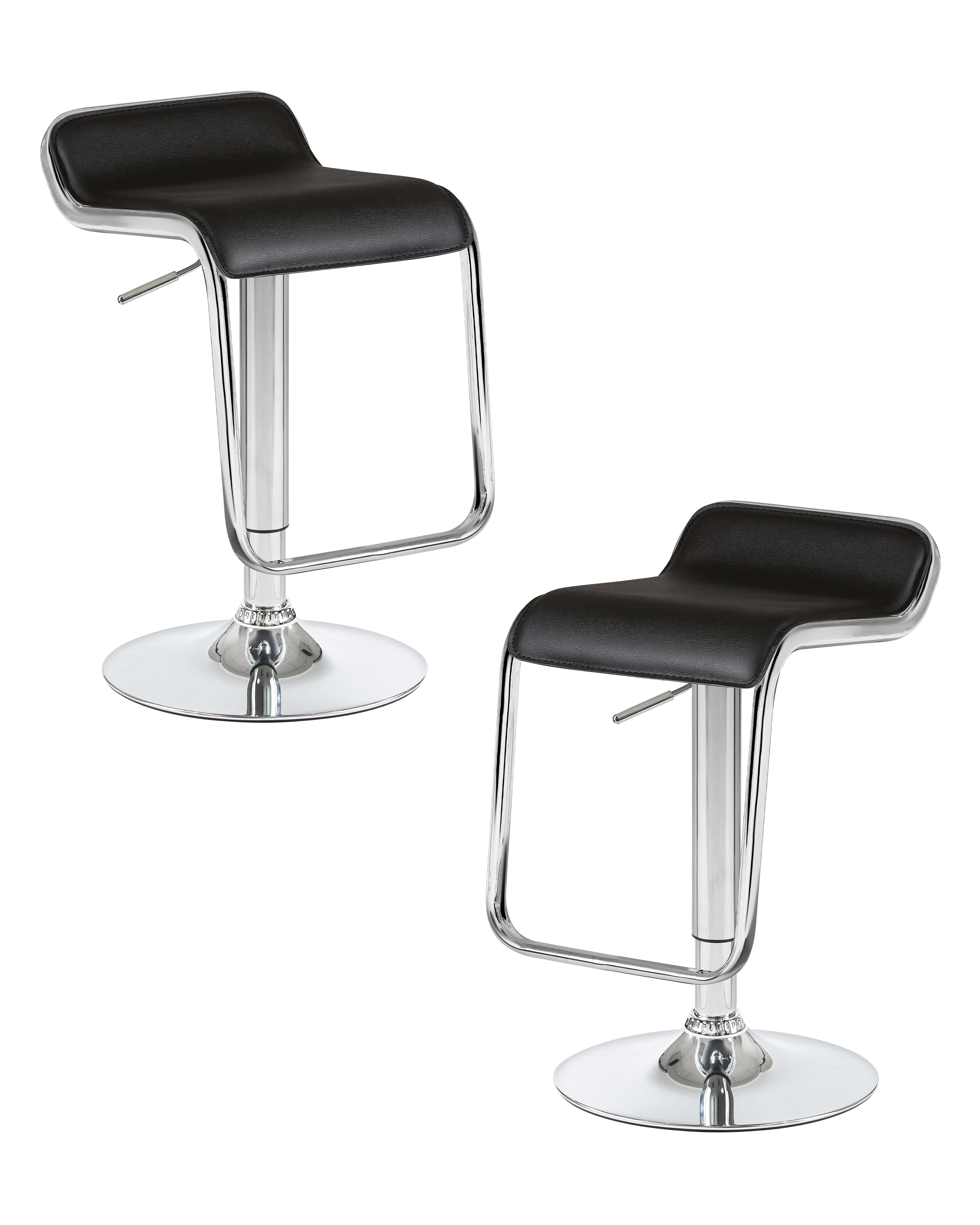 Изображение товара DOBRIN CRACK — набор барных стульев, черные, газлифты, 2 шт