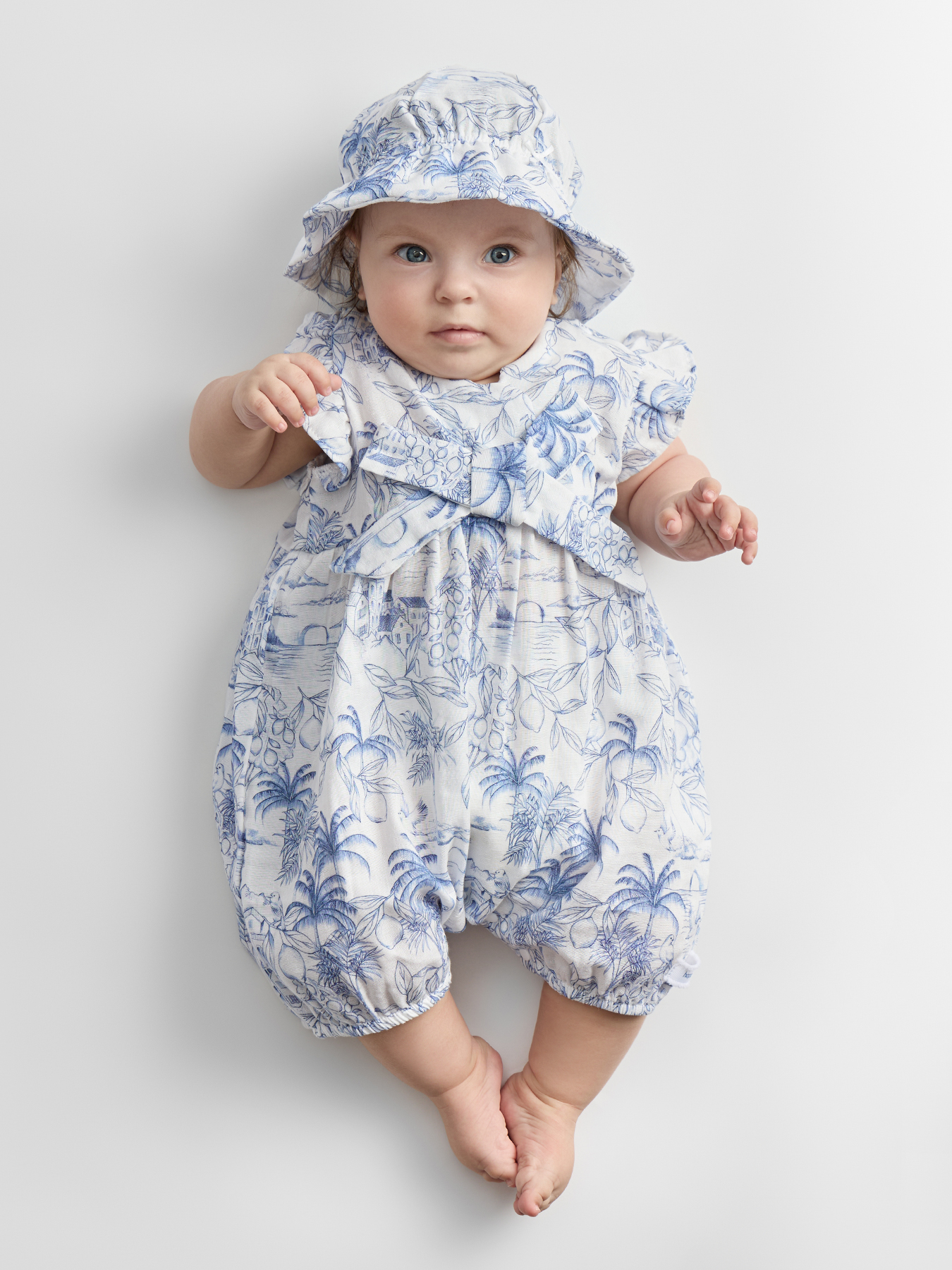 Песочник и панама Happy Baby 88675-0_milky-blue(print) - фото 1