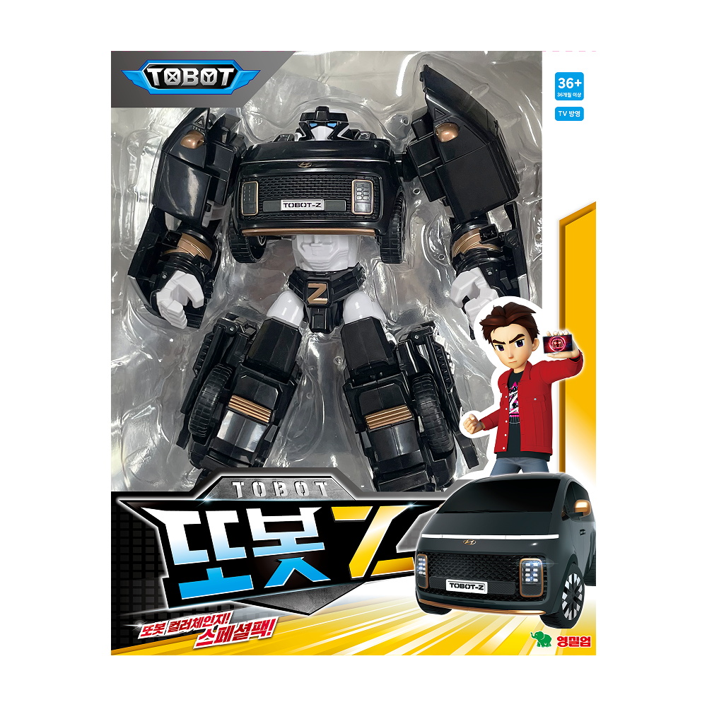 Фигурка ТОБОТ Робот трансформер Z NEW черный - фото 1