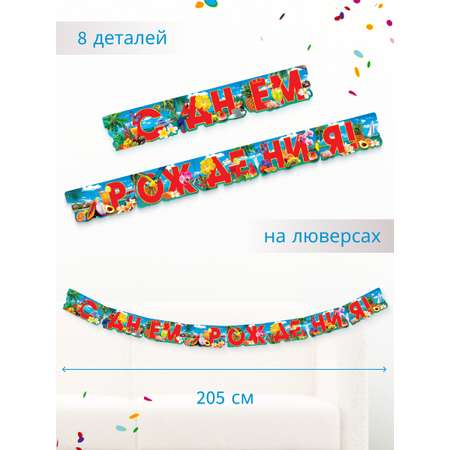 Гирлянда-растяжка Арт и Дизайн День Рождения