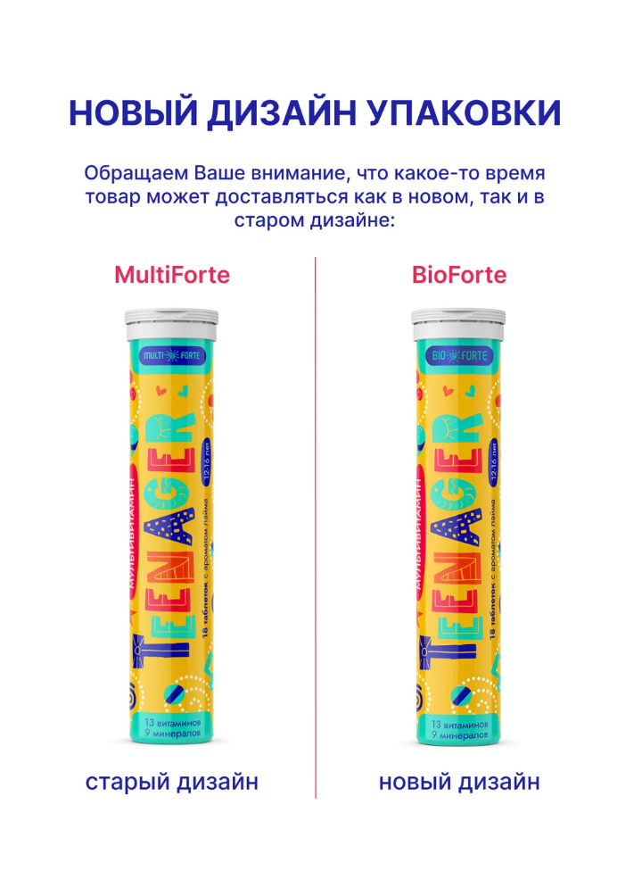 Витамины BioForte Мультивитамины Teenager - фото 5
