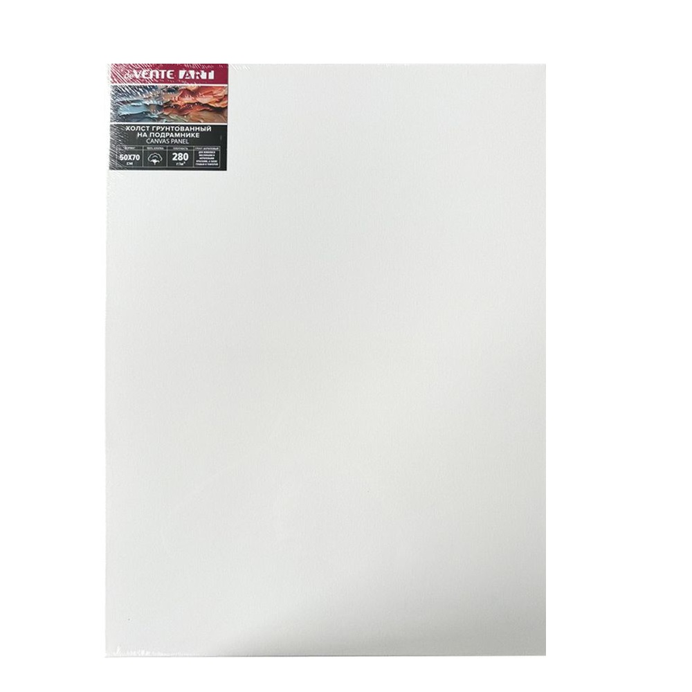 Холст на подрамнике deVENTE 50x70 см грунтованный ART, мелкое зерно, цвет белый - фото 1