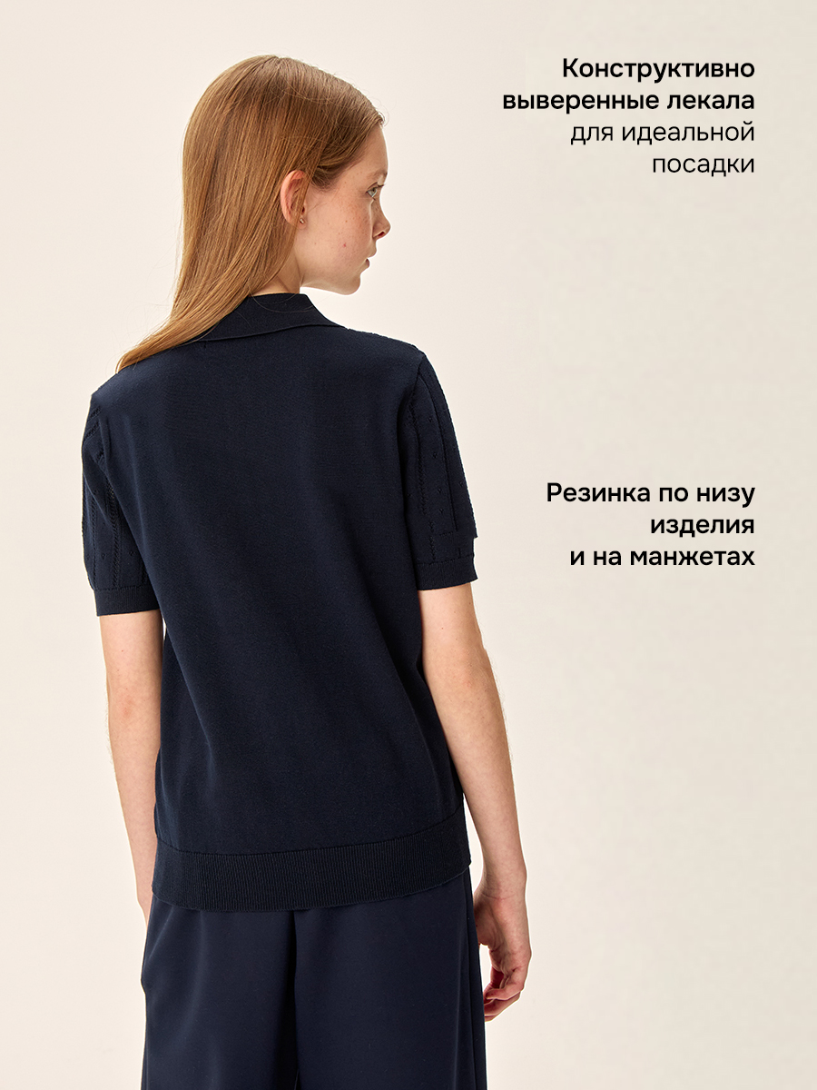 Поло NIKASTYLE 4ш70626 синий - фото 4
