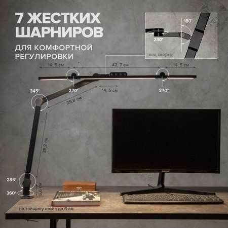 Led светильник светодиодный friendme с тройным источником света