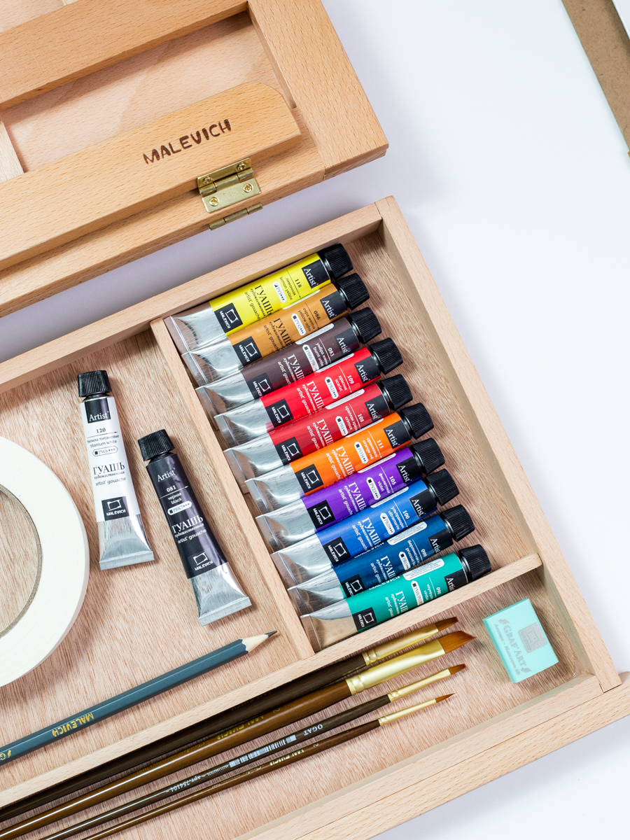 Набор для рисования Малевичъ подарочныйнабор картина гуашью - фото 14