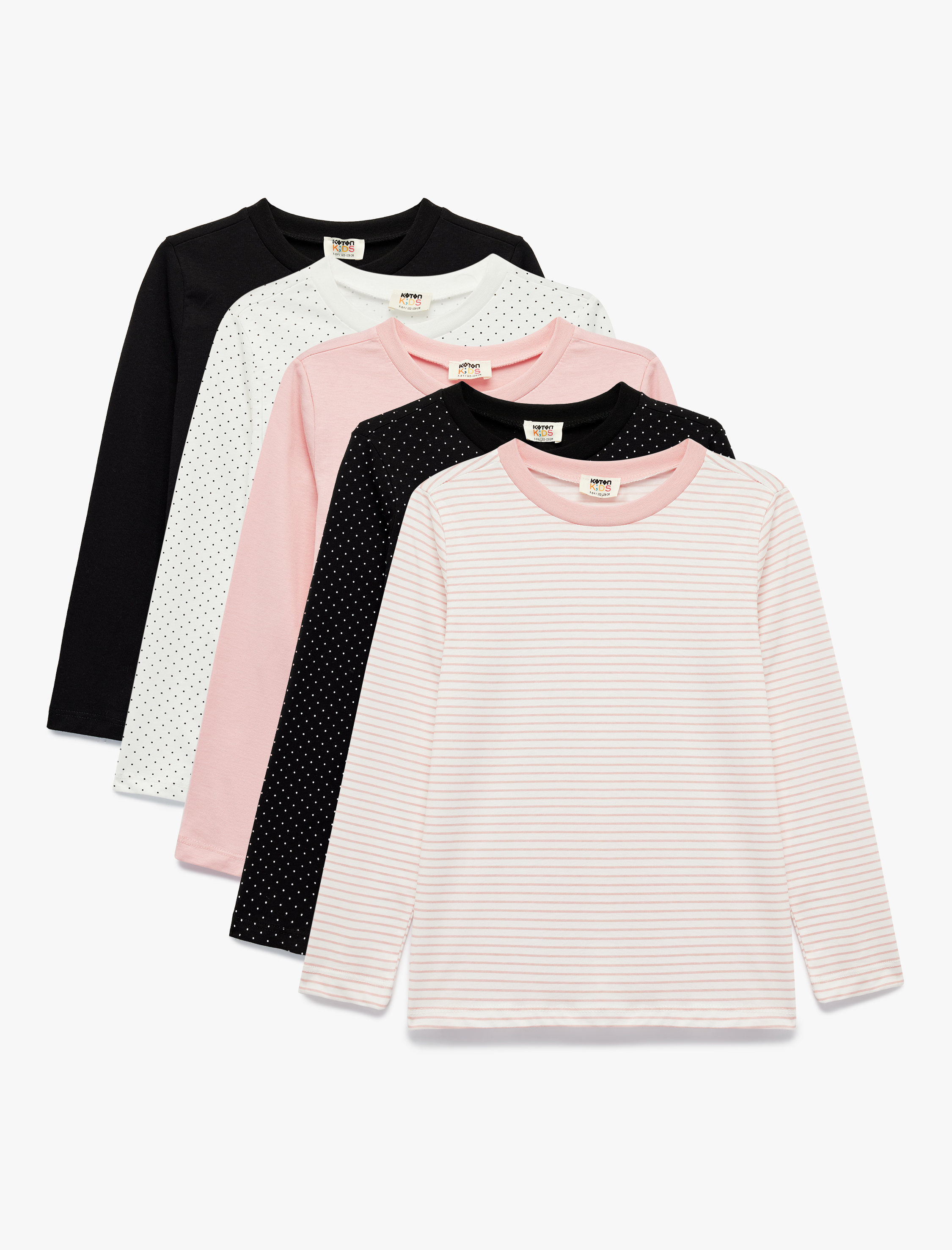 Лонгслив 5 шт KOTON 6WKG10269AK999 - фото 1