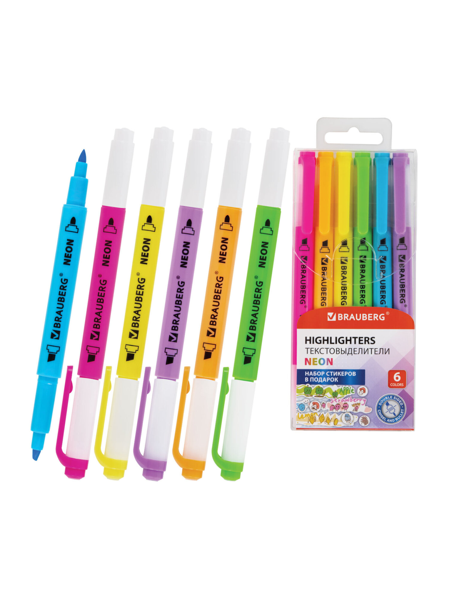 Текстовыделители Brauberg 6 шт. - фото 8