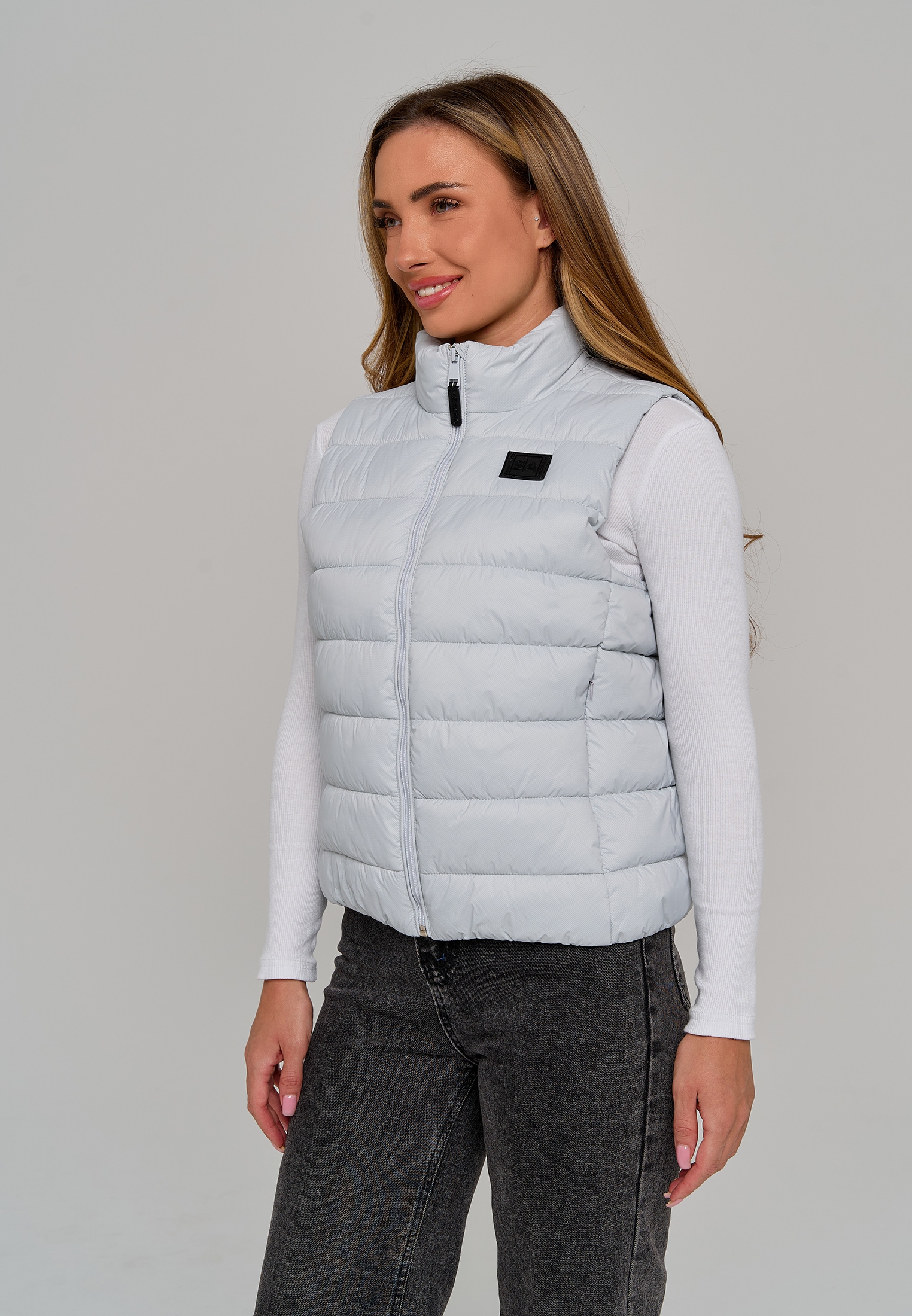 Жилет Stylish AMADEO AV-8508-белый - фото 2