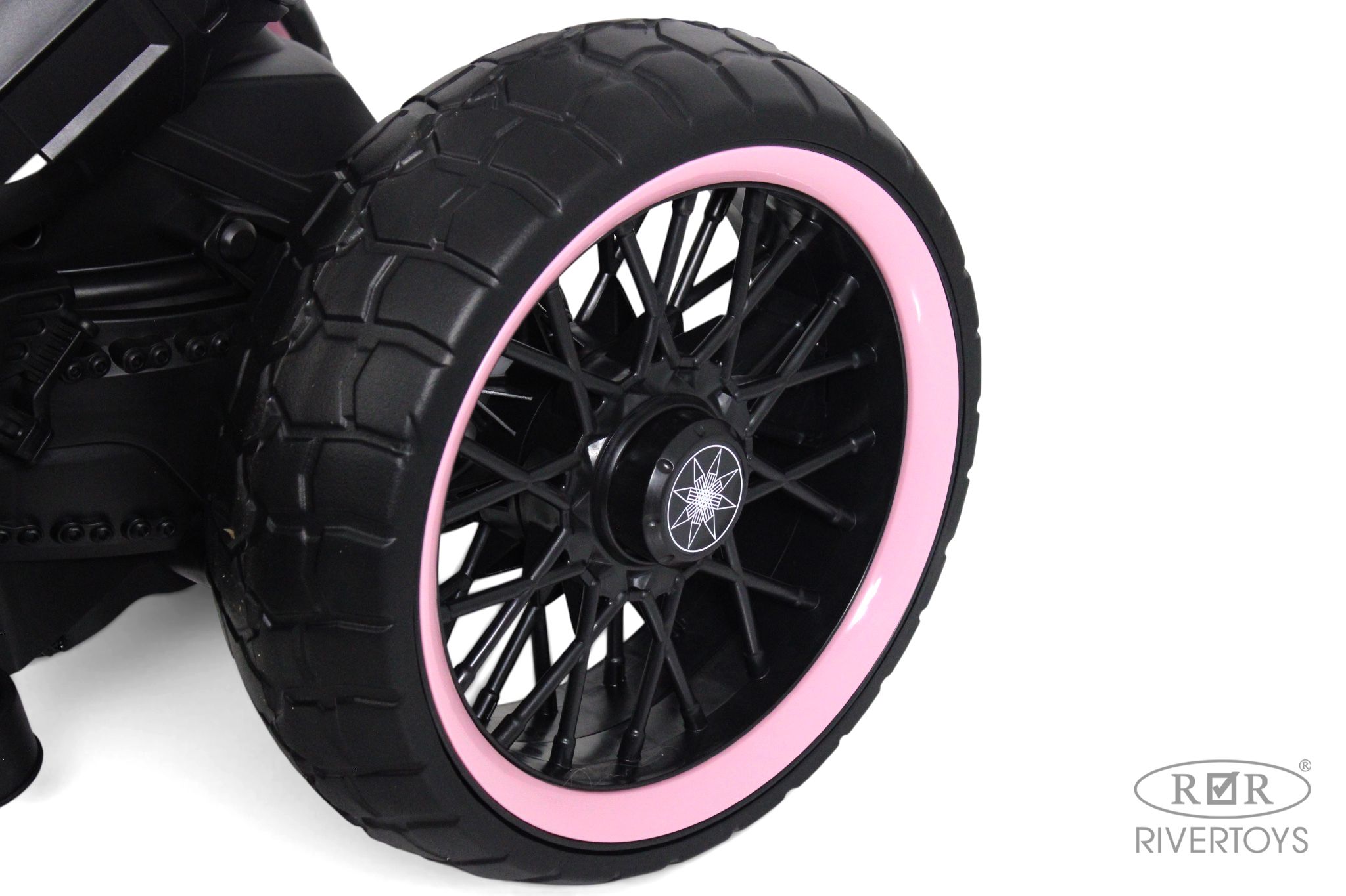 Электромобиль RIVERTOYS М008БХ-PINK - фото 9