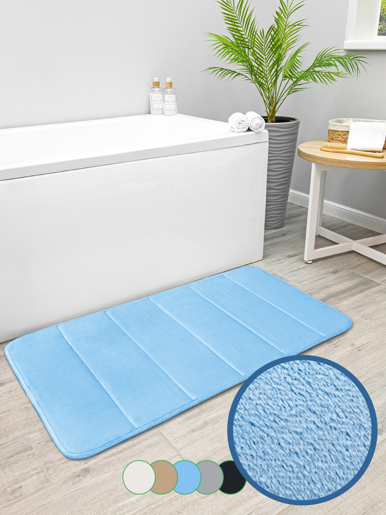 Коврик для ванной VILINA Велюр 60 x 100 см - фото 9