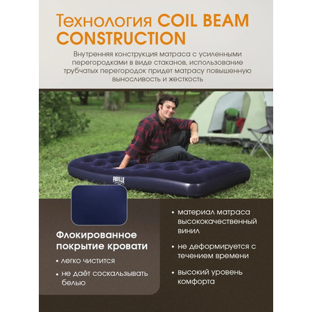 Матрас надувной Bestway Twin / 188 х 99 х 22 см
