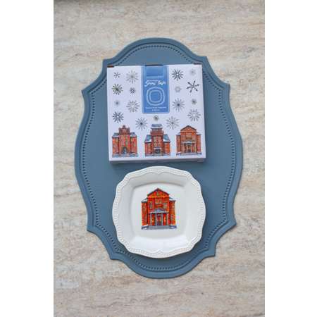 Тарелка закусочная Myatashop Snow Town