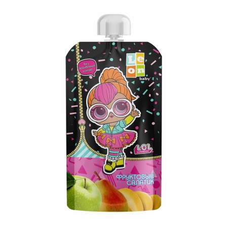 Пюре LEON baby Фруктовый салатик с 6 мес 115 г