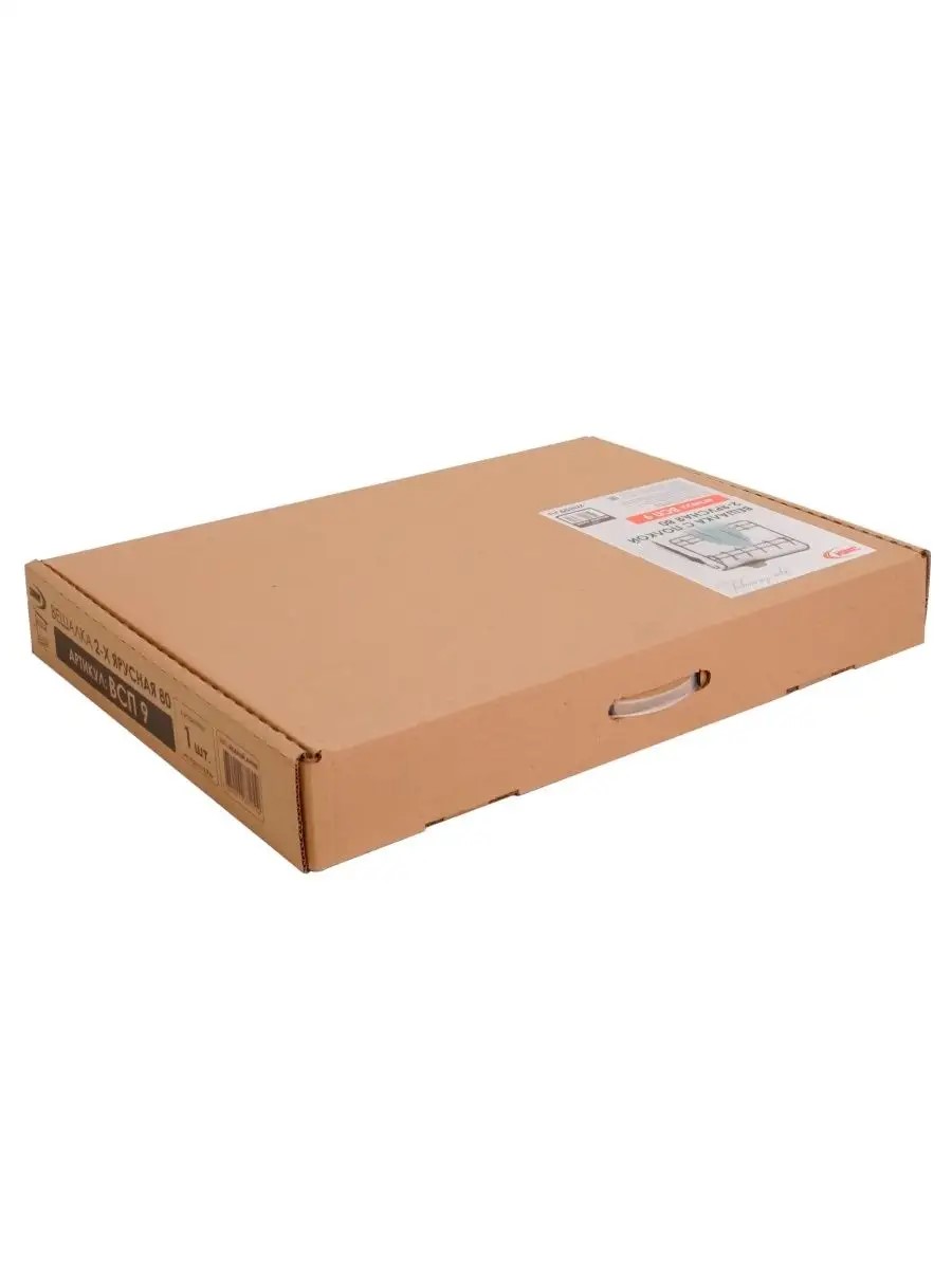 Вешалка настенная ЗМИ с полкой 2х80 цвет белый - фото 8