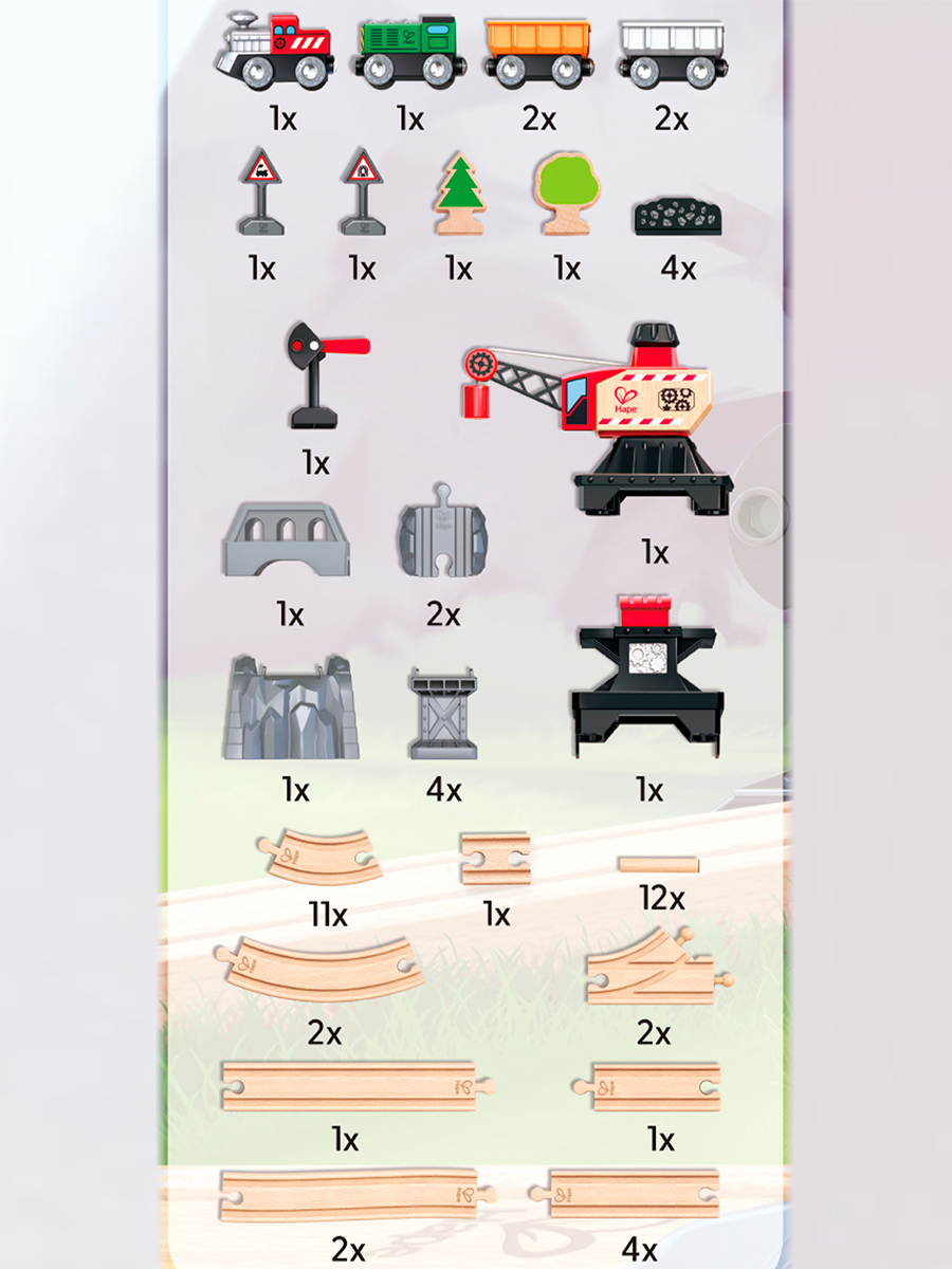 Набор железнодорожный Hape E3756_HP - фото 12