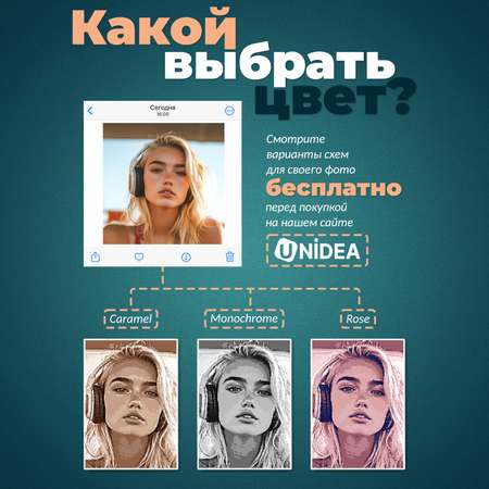 Картина по номерам UNIDEA CARAMEL
