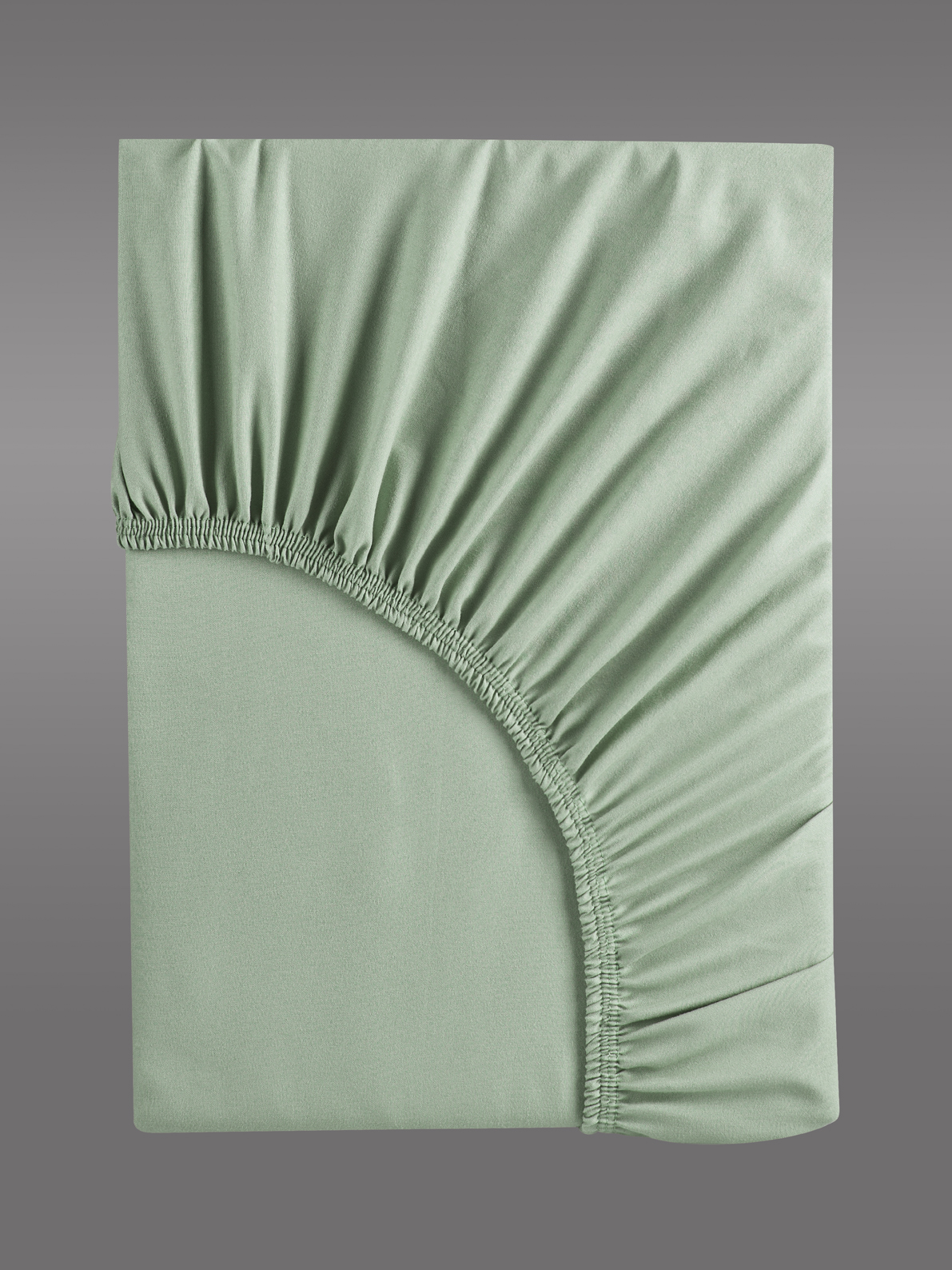 Простыня Mrs.Stretch Mr.Jersy Оливковый 160 x 200 см на резинке - фото 8