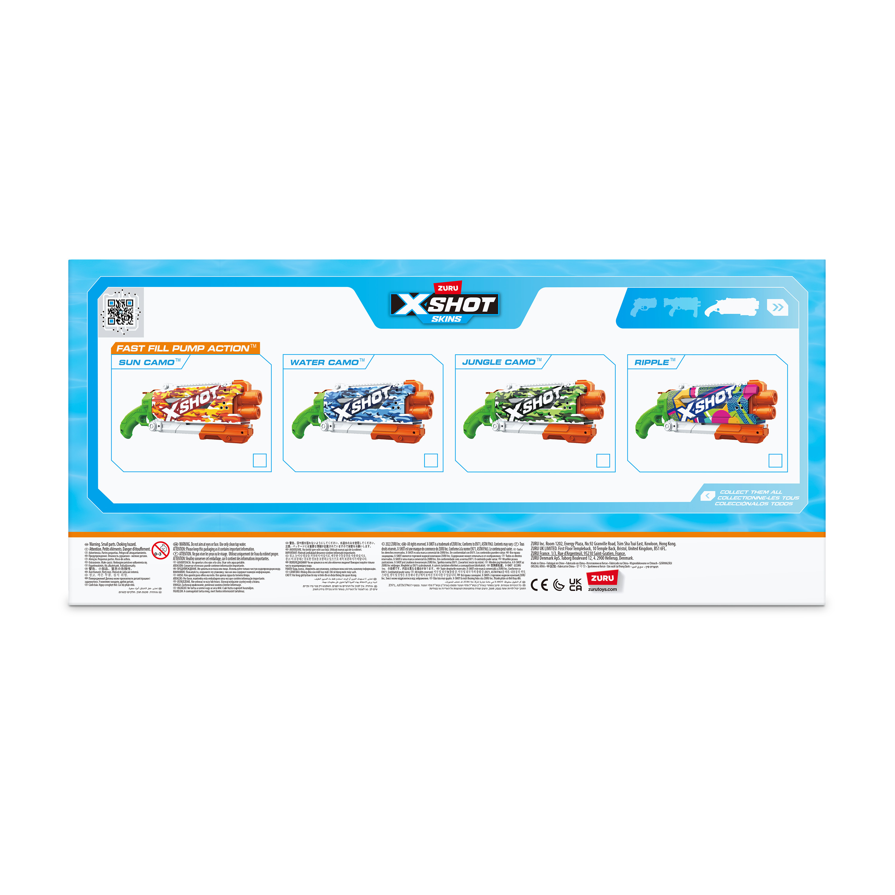 Бластер водный Zuru XSHOT  Skins Памп - фото 11