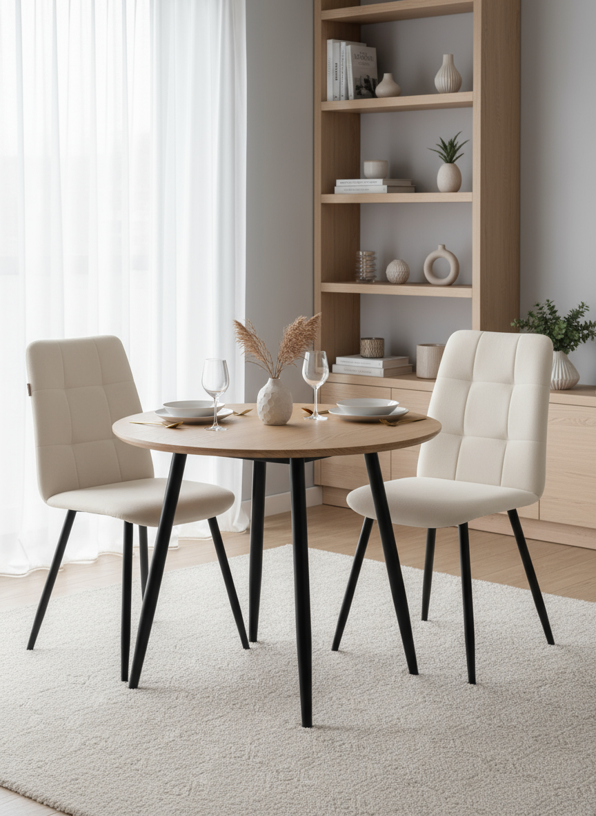 Стул TETCHAIR Асти ТРЕНД велюр молочный 2 шт. - фото 1