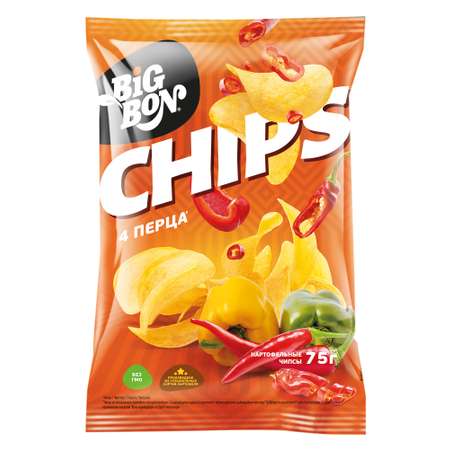 Чипсы Big Bon 4 перца 75г