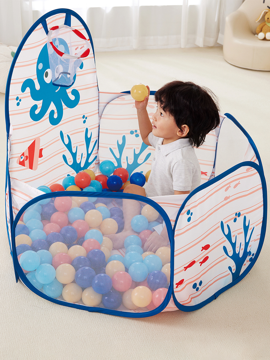 Изображение товара Детский сухой бассейн Океан с шариками от Hape безопасная игрушка