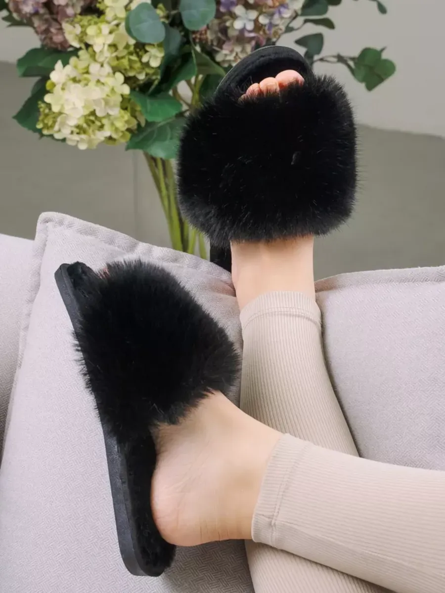 Тапочки UTA HOME 12мех/черн - фото 4